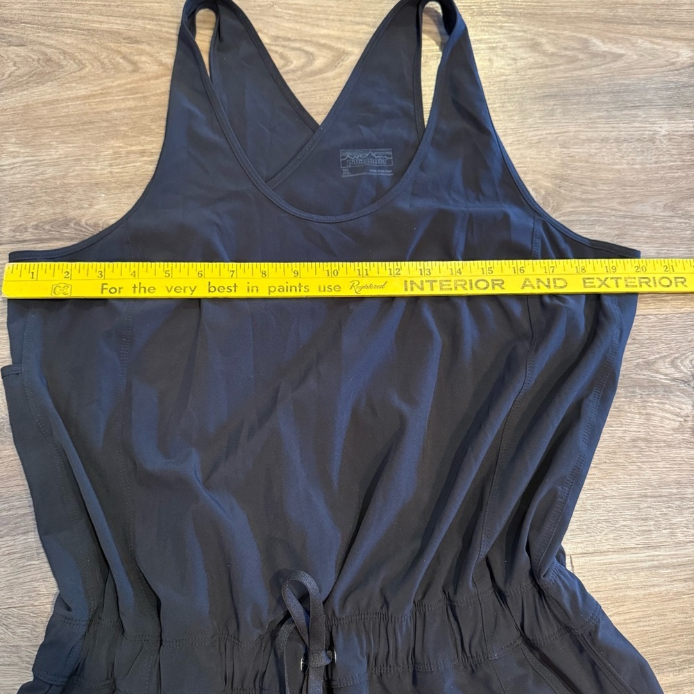 Patagonia Women's Black Fleetwith Tie Waist Mini Dress Size XL - Picture 5 of 10